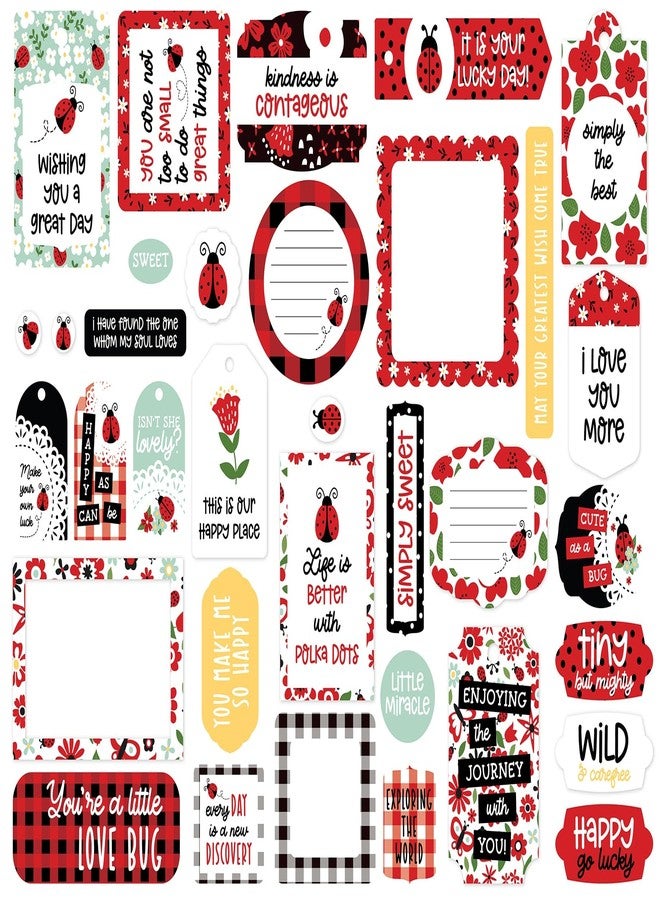 Echo Park Paper Little Ladybug Frames & Tags - Image 2