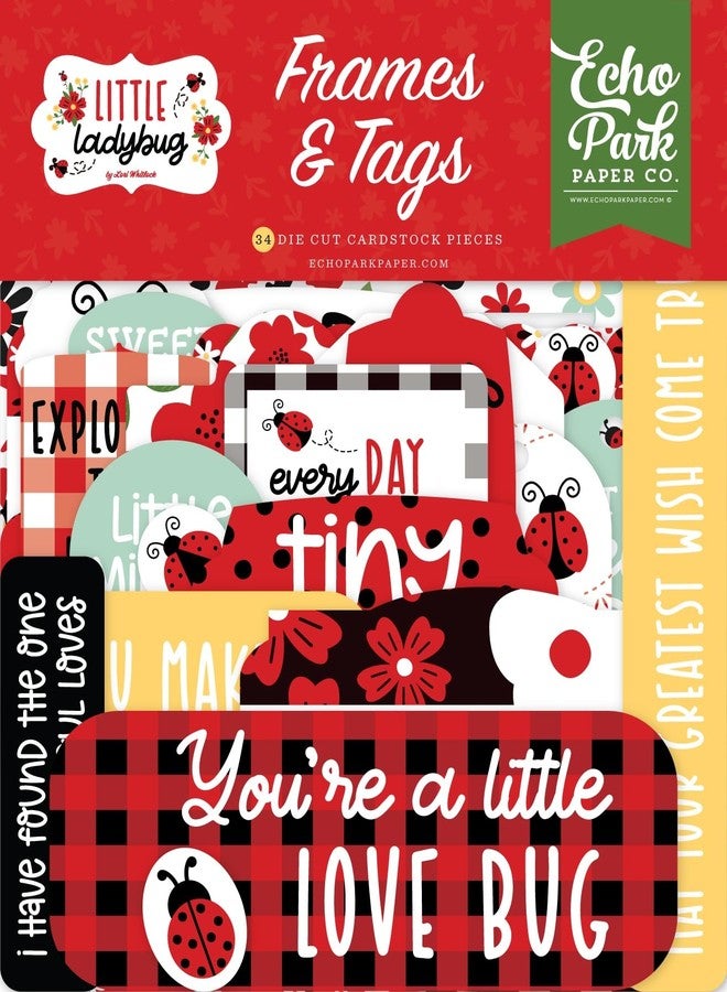 Echo Park Paper Little Ladybug Frames & Tags - Image 1