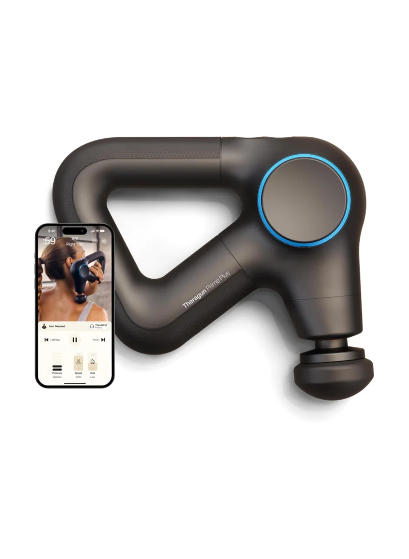 Therabody TheraGun Prime Plus Heated, Powerful Massage Gun for Enhanced Warm-Up & Recovery - Quiet Deep Tissue Percussive Massage Gun for Pain Relief in Neck, Back, Leg, Shoulder and Body (Prime Plus)