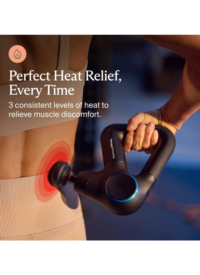 Therabody TheraGun Prime Plus Heated, Powerful Massage Gun for Enhanced Warm-Up & Recovery - Quiet Deep Tissue Percussive Massage Gun for Pain Relief in Neck, Back, Leg, Shoulder and Body (Prime Plus)  - Image 3
