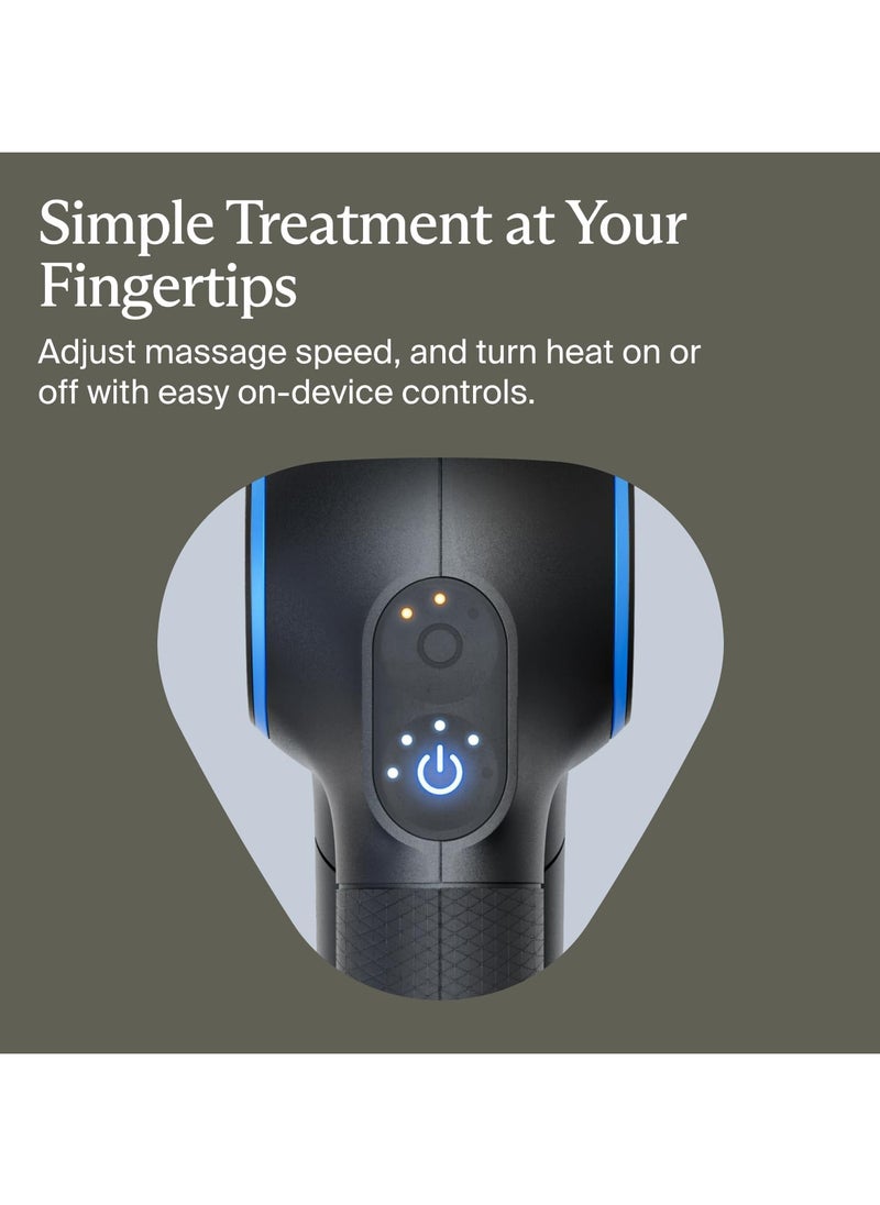 Therabody - TheraGun Prime Plus Heated, Powerful Massage Gun for Enhanced Warm-Up & Recovery - Quiet Deep Tissue Percussive Massage Gun for Pain Relief in Neck, Back, Leg, Shoulder and Body (Prime Plus) - Image 1