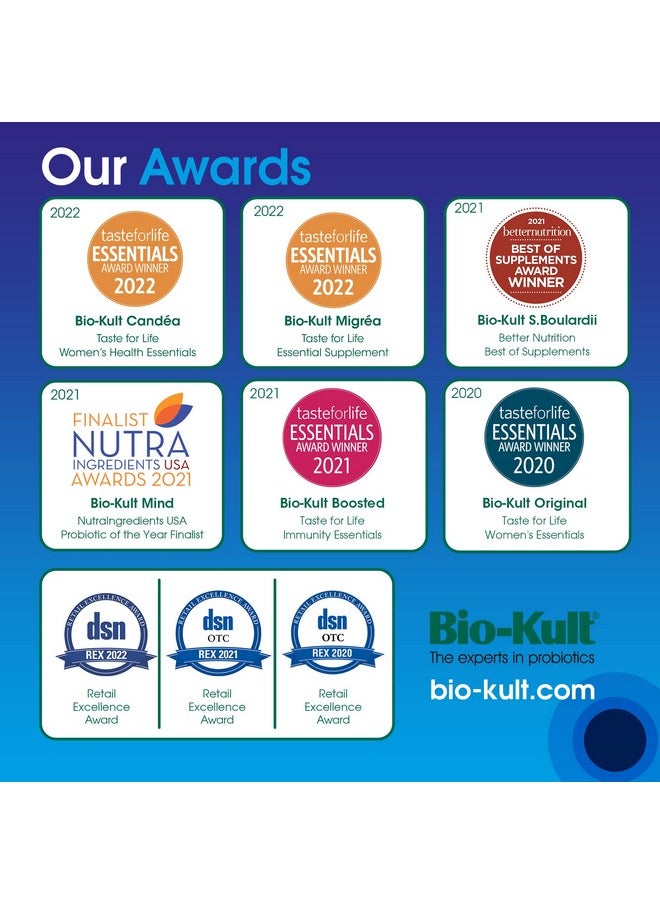 Bio-Kult Migréa Advanced Multistrain Probiotics With Magnesium Citrate Vitamin B6 60 Unflavored 60 Count  - Image 5