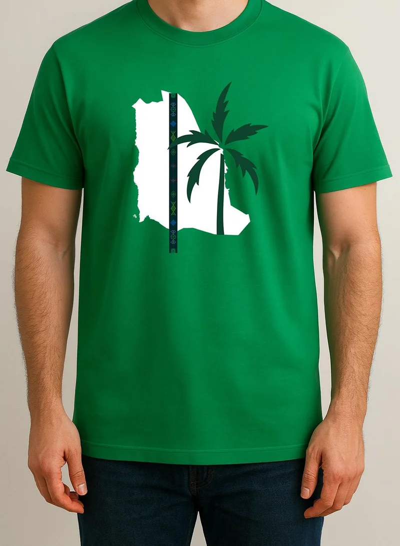 Lowha Cotton T-Shirt for Saudi National Day, Founding Day, Everyday Saudi Pride Wear for Women & Men