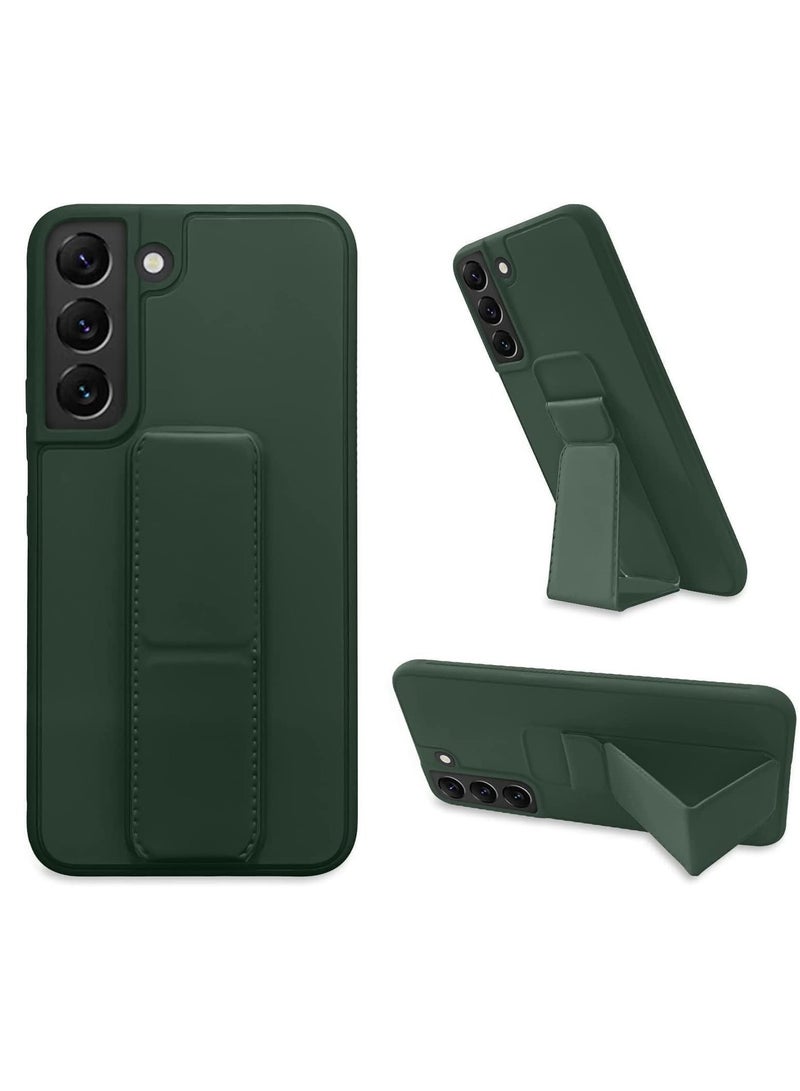 Samsung Galaxy S24 Case with Kickstand & Magnetic Car Holder Vertical Horizontal Premium Silicone Hand Strap & Multi Holder Grip for Phone - Image 1