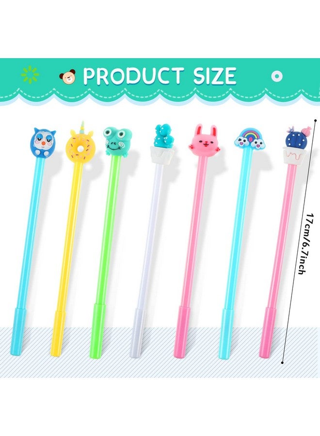 Marspark 200 Pieces Cute Cartoon Gel Ink Pens, Black Ink, Various Animal Series, Suitable For Kids, Office, School Supplies - Image 2