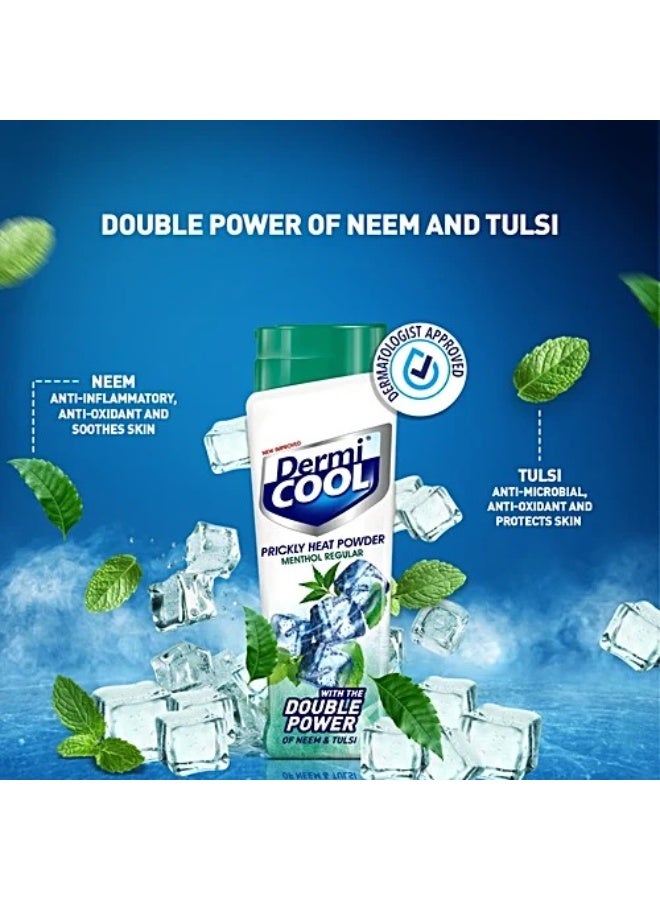 Dermicool Dermi Cool Prickly Heat Powder Menthol Regular, 150 g (Dermicool 60g free) - Image 4