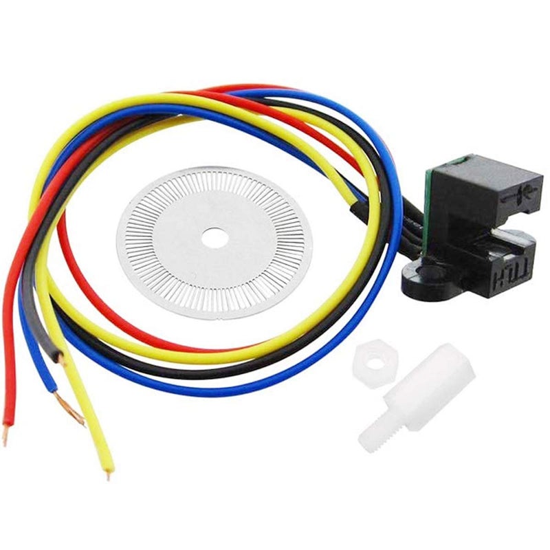 DOUKI 1 pcs 5V Photoelectric Encoder Sensor Module Disk Code Wheel Module Encoder Code Disc Module for Smart car Laser Cutting Quadrature Signal Output - Image 1