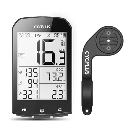 CYCPLUS GPS Bike Computer with Mount, Wireless Cycling Computer Ant+ Waterproof Speedometer and Odometer M1 and Z2 Handlebar Mount - Image 1