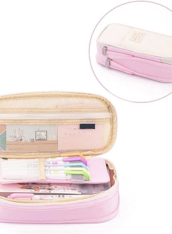 ARNUIXTY Large Storage Pencil Case Pen Bag with Zipper Big Capacity Pouch Organizer for Office Travel Holder Box - Image 5