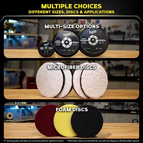 Meguiar's مغيار MT300 جهاز تلميع مزدوج السرعة مصمم بشكل احترافي لإزالة خدوش السيارات وجهاز تلميع السيارات مع إدارة عزم الدوران الرقمية، 1 قطعة - Image 4