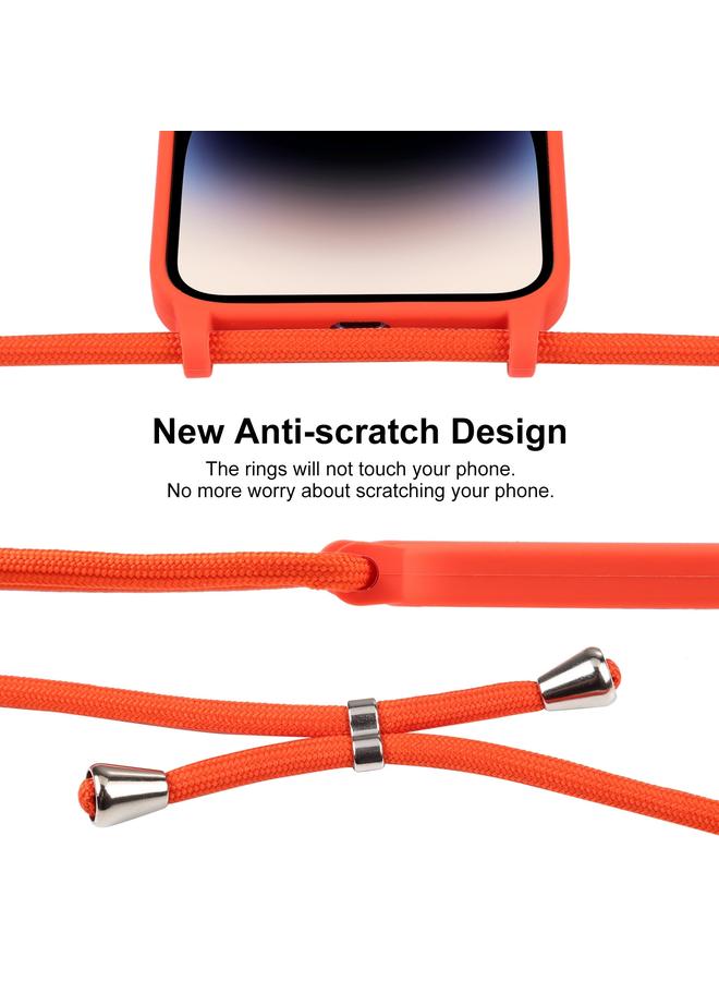 S-TOP Case For iPhone 16 Crossbody Lanyard Liquid Silicone Case - Image 3