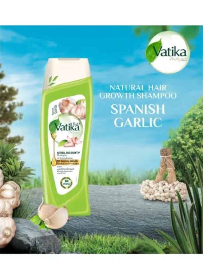 فاتيكا ناتشورالز شامبو الثوم الإسباني لنمو الشعر الطبيعي للشعر الضعيف والمتساقط 400 مل - Image 2
