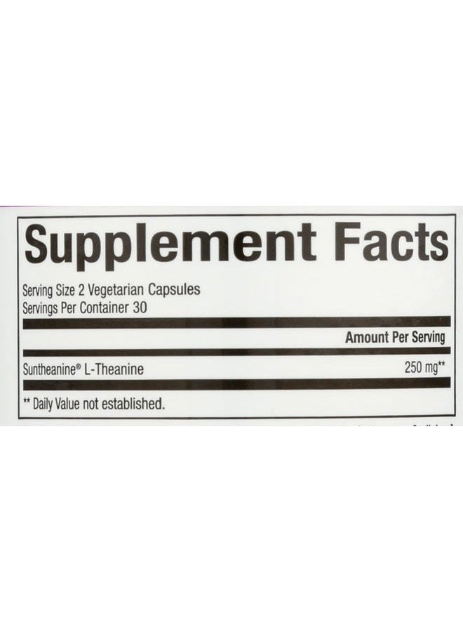 natural Factors Stress-Relax Suntheanine L-Theanine 125 mg, Non-Drowsy Stress Support for Mental Calmness and Relaxation, 60 Capsules - Image 3