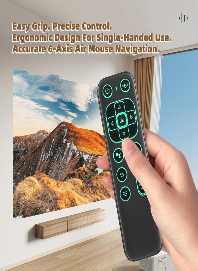 iPazzPort Mini Air Mouse Remote Keyboard with 7-Color Backlight for Android TV Box, Smart TV, HTPC, Projector; Rechargeable Dual-Mode Universal Controller for Couch Browsing - Image 4