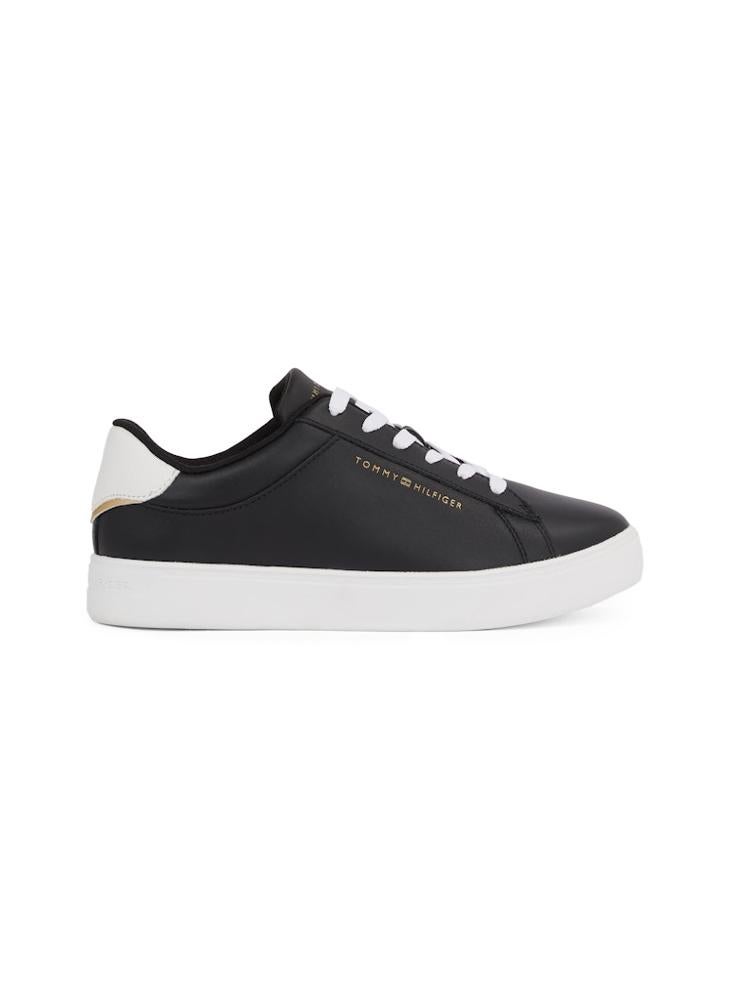 TOMMY HILFIGER Logo Detail Lace Up Low Top Sneakers  - Image 1