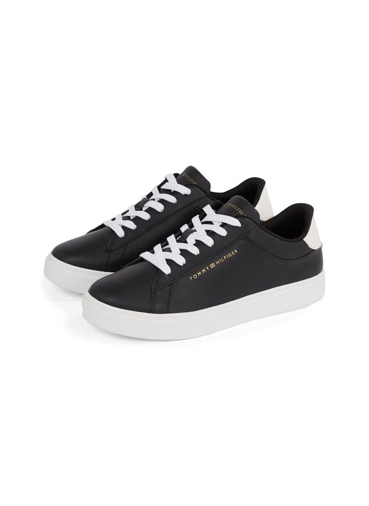 TOMMY HILFIGER Logo Detail Lace Up Low Top Sneakers  - Image 3