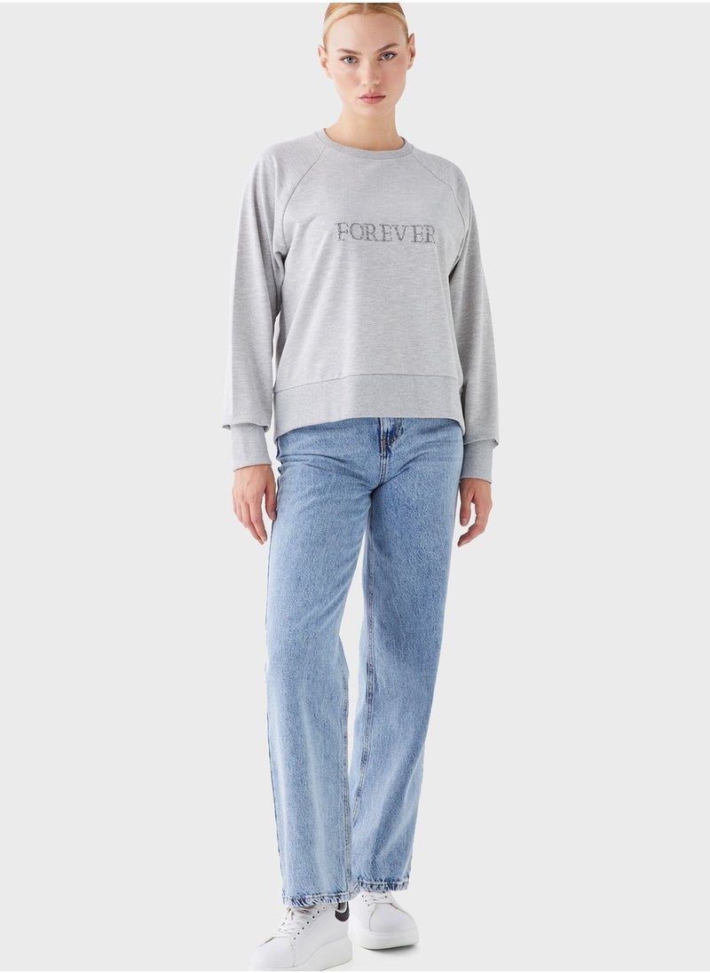 LC WAIKIKI Oversized Graphic Sweatshirt  - Image 4