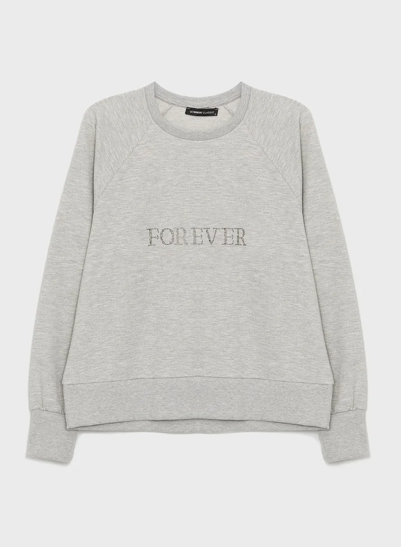 LC WAIKIKI Oversized Graphic Sweatshirt