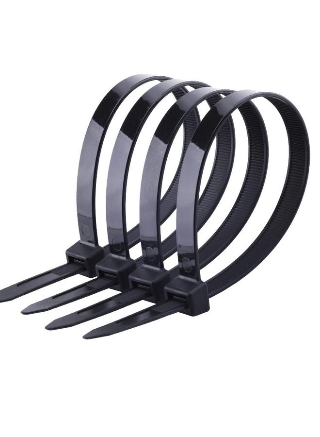 الأزرق جي دبليو الشريط البلاستيكي النايلون مشبك كبير ، حزام ربط ، خط حزمة ، خنق ، أسود وأبيض ، شد بإحكام - Image 1