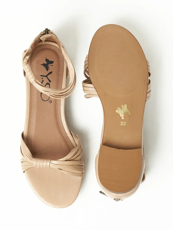 Y.so Women's Flat Slingback Sandals – Slip-On Comfort with Backstrap Support