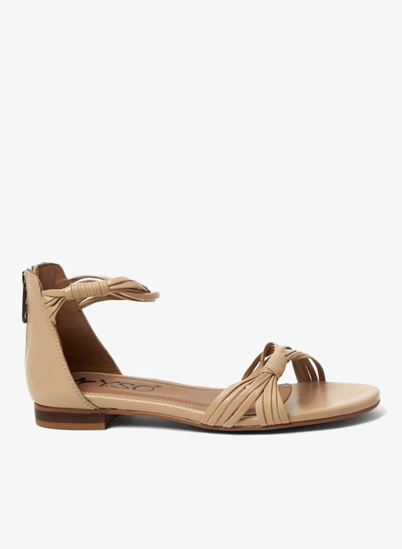 ييزو صنادل نسائية مسطحة بكعب مفتوح من الخلف - مريحة وسهلة الارتداء مع دعم حزام الظهر