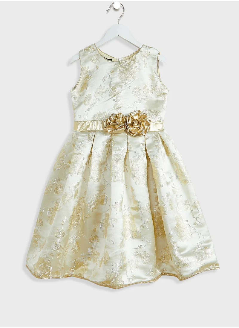 Little Golden Apple Little Belted Dress