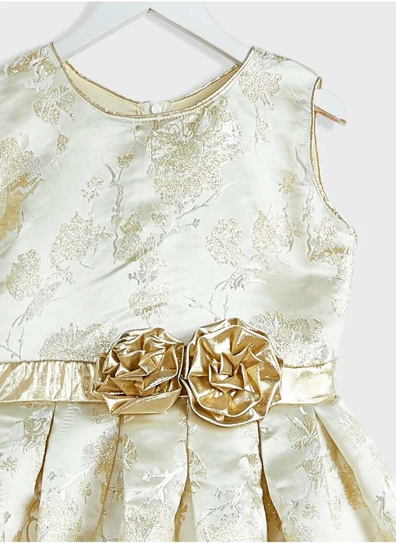 Little Golden Apple Little Belted Dress