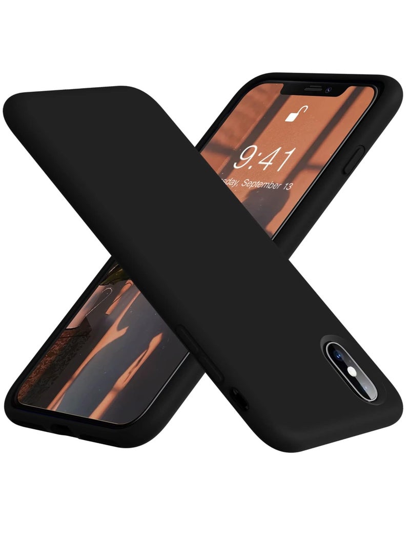 MIGOFAST Liquid Silicone Gel Cover with Full Body Protection Anti-Scratch Shockproof Case Compatible with iPhone XS Max - Image 1