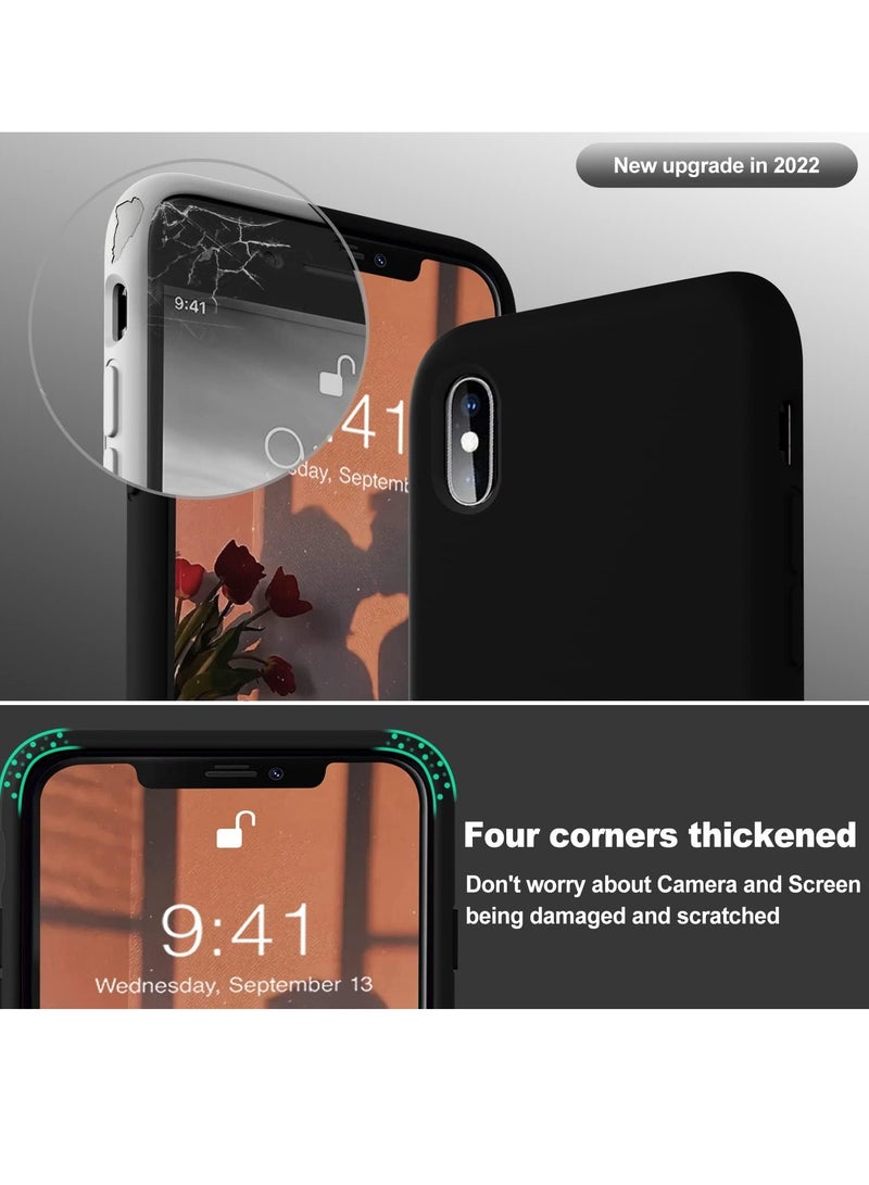 MIGOFAST Liquid Silicone Gel Cover with Full Body Protection Anti-Scratch Shockproof Case Compatible with iPhone XS Max - Image 2