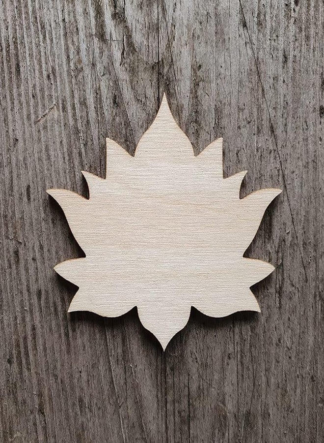 Curious Button Lotus Wooden Cutouts for Scrapbooking Arts Crafts DIY Decoration, Wood Lotus Cutouts for Art and Craft, Festival Decoration, DIY Project, and Making Rangoli. (10) - Image 3