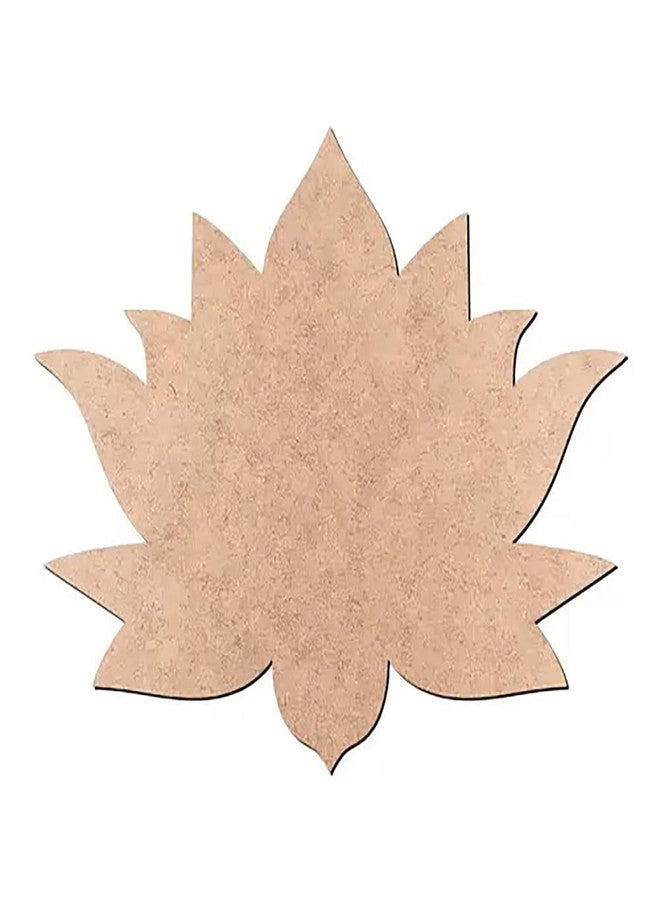 Curious Button Lotus Wooden Cutouts for Scrapbooking Arts Crafts DIY Decoration, Wood Lotus Cutouts for Art and Craft, Festival Decoration, DIY Project, and Making Rangoli. (10) - Image 4