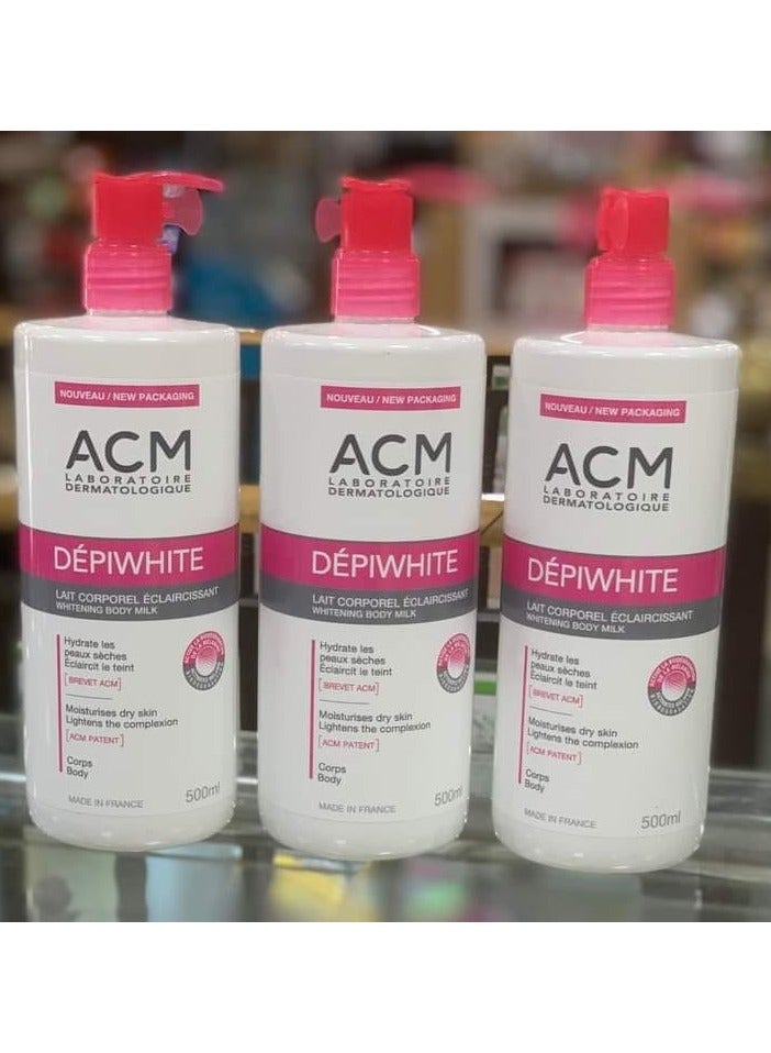 ACM Body Lightening Milky Body Lotion 500ml 2pcs with 1 free