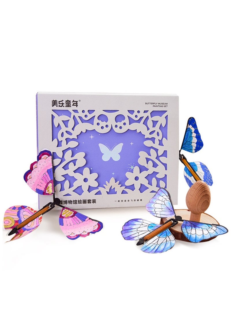 Kids DIY flyable butterfly painting set, Butterfly museum painting set  - Image 2