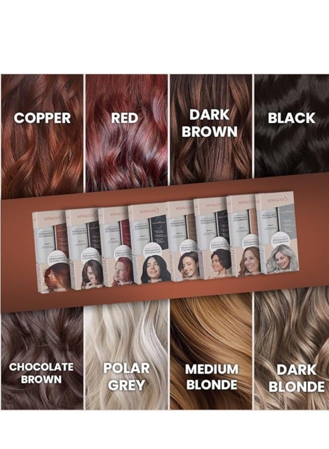 Keralock Permanent Hair Color, Black - 150ml, No Premix Needed, Reusable for Up to 4 Months - All-in-One Dye with Conditioner & Brush - Image 4