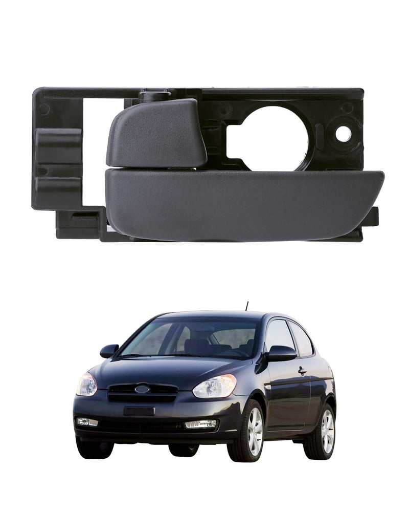 Driver Door Handle Front or Rear Left Interior Handle Compatible with 20062011 Hyundai Accent Replace 826101E000 826101E000 Textured Gray Inner Handle Inside Door Handle Repair Part