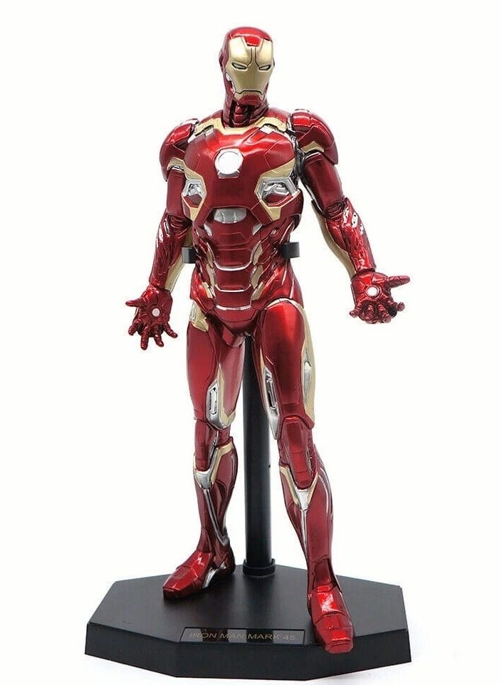 CRAZY TOYS Marvel Avengers Iron Man MK45 Tony Stark 30cm Action Figure Toys Gift - Image 2