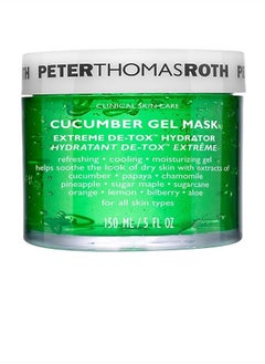 PETER THOMAS ROTH Cucumber Gel Mask | Extreme De-Tox Hydrator, Cooling and Hydrating Facial Mask, Helps Soothe the Look of Dry and Irritated Skin, 5 fl oz (Pack of 1)  - Image 1
