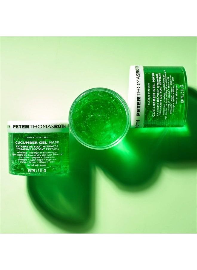 Cucumber Gel Mask | Extreme De-Tox Hydrator, Cooling and Hydrating Facial Mask, Helps Soothe the Look of Dry and Irritated Skin, 5 fl oz (Pack of 1)