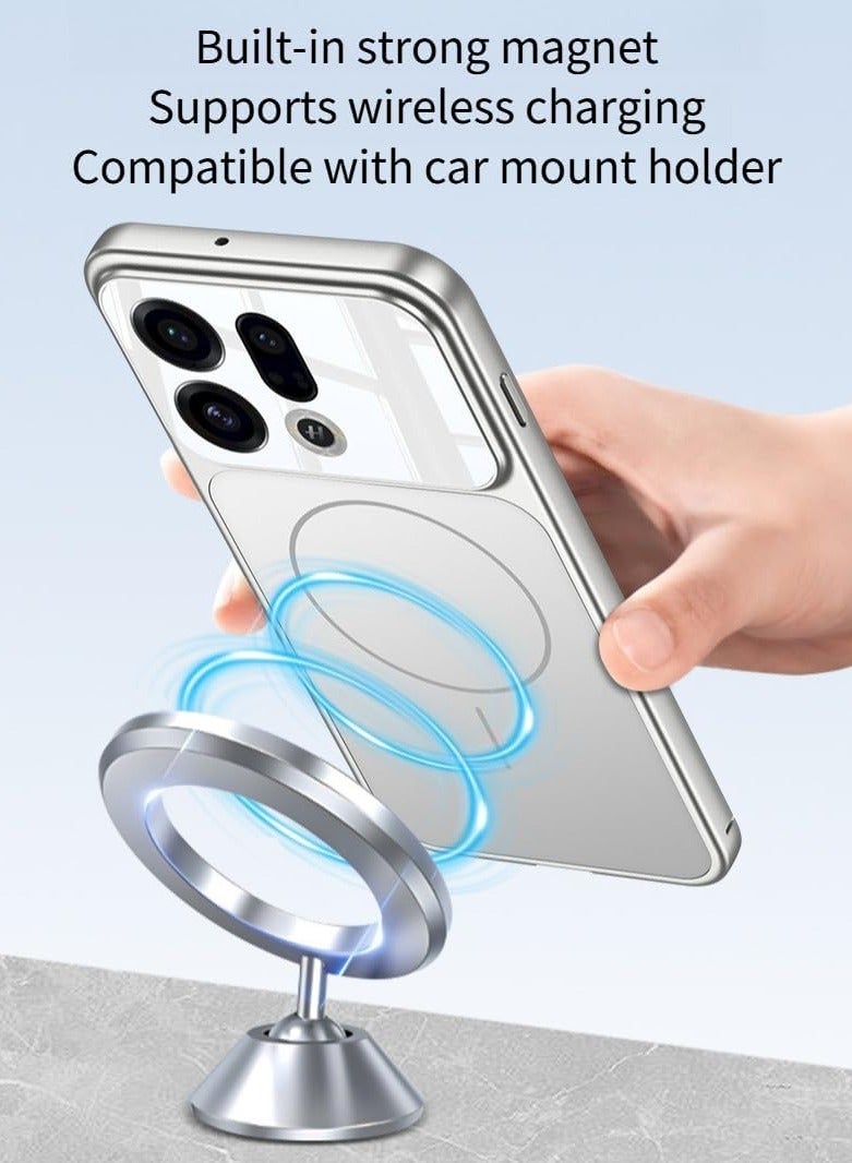 general Magnetic Case for Oppo Find X9 Pro Case Ultra-Thin Frosted Hard PC Shell Camera Protection Anti-Drop Shockproof Protective Back Cover - Image 2