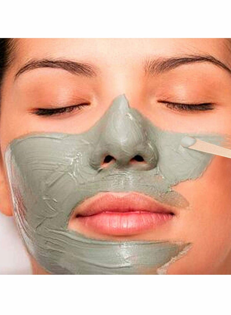 KASTWAVE 100 Pack Wooden Waxing Sticks, Wax Spatulas Sticks Small Wax Applicator Sticks Wood Craft Sticks Spatulas Applicator for Hair Eyebrow Nose Removal (Without Handle) (Disinfected) - Image 5