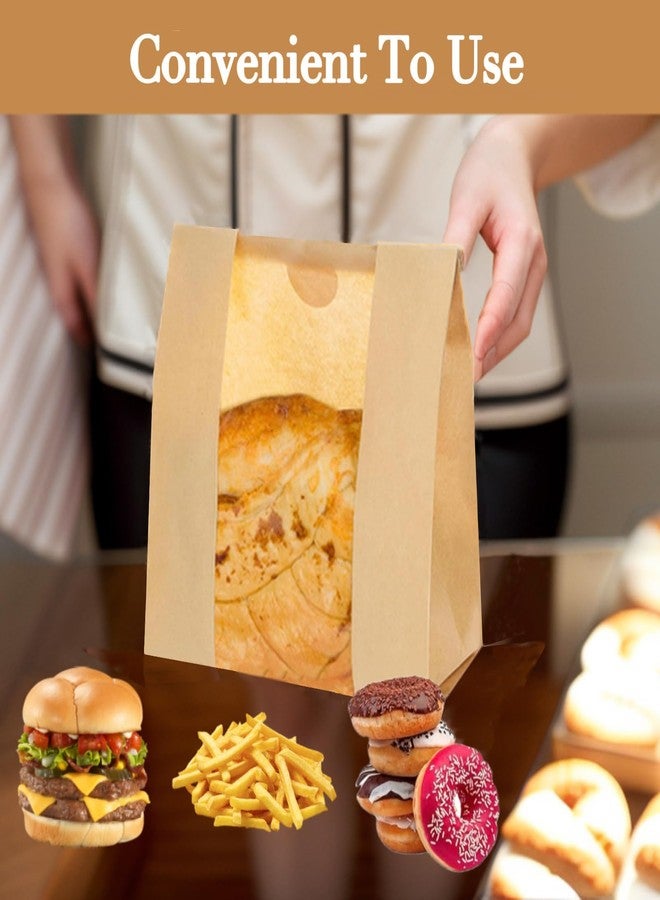 Flamiracle 500 Pcs Sourdough Bread Bags with Window, bread Bags for Homemade Bread, Bakery Bag for Storage Packaging - Large Sourdough Bag (13.7 * 8.2 * 3.5 in) - 500 Pcs Thank You Bonus Label Stickers - Image 3