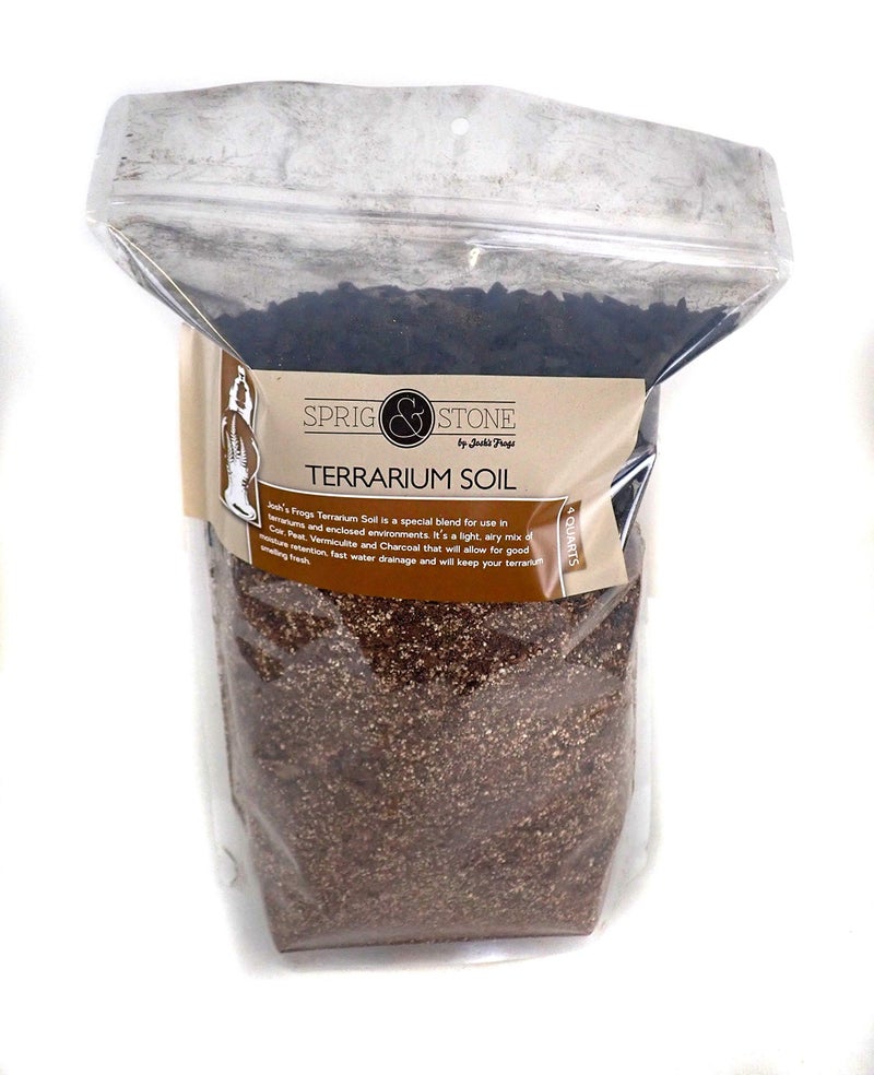 Josh's Frogs Sprig & Stone Terrarium Soil for Open and Closed Terrariums (4 Quart) - Image 1