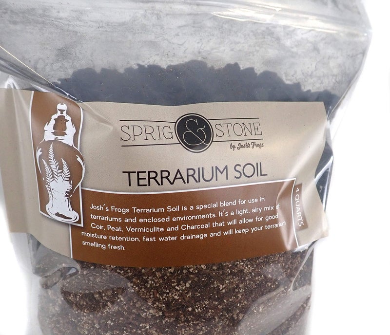 Josh's Frogs Sprig & Stone Terrarium Soil for Open and Closed Terrariums (4 Quart) - Image 2