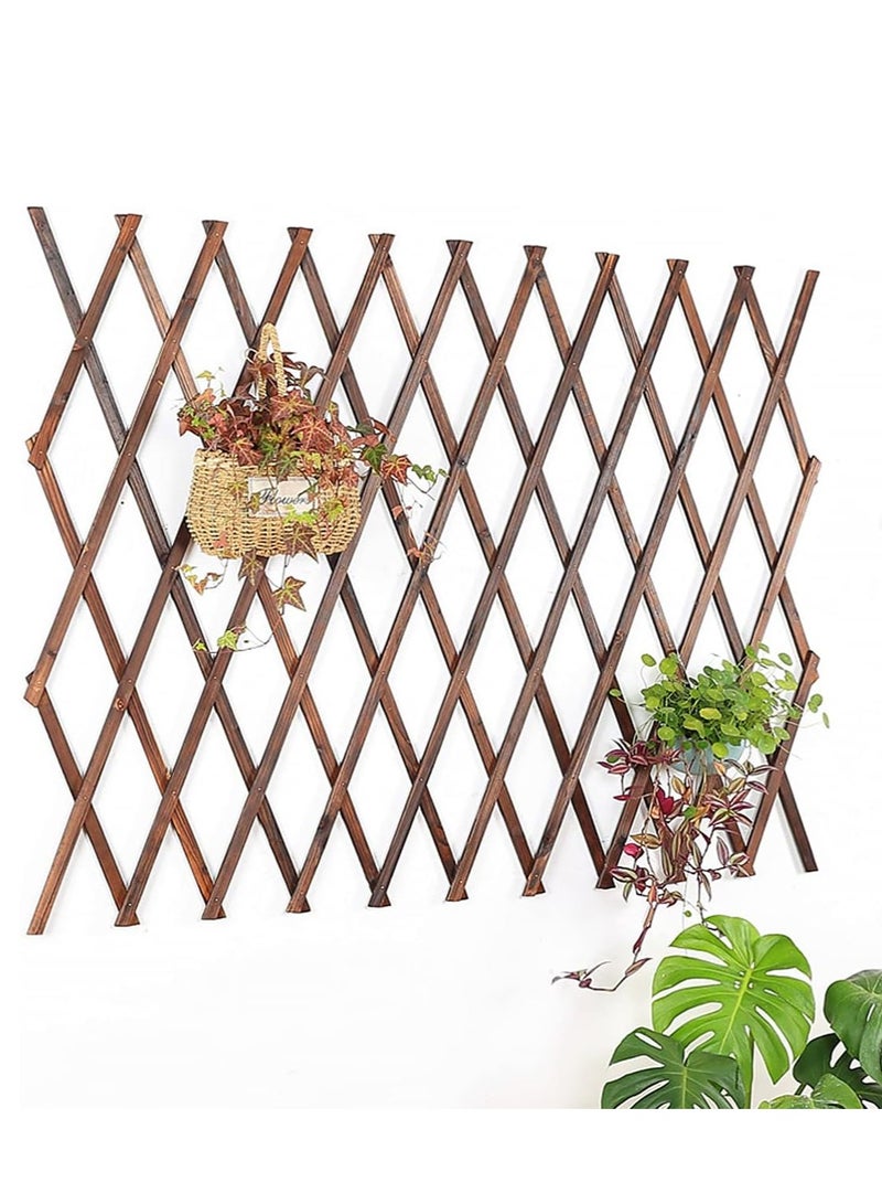 Generic FFD Portable Expanding Wooden Wicker Fence for Garden, Home, and Outdoor Decoration – Adjustable Plant Trellis Frame for Wall and Yard"  - Image 3