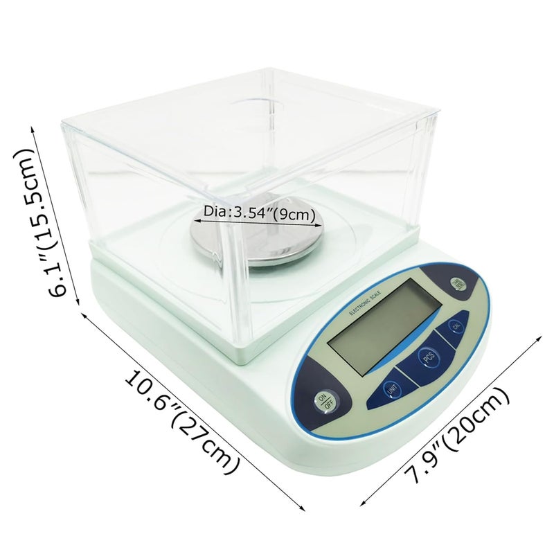 خطط شراء ميسورة ميزان إلكتروني مختبري INTSUPERMAI 500g/0.001g ميزان وزن رقمي ميزان علمي ألوان طبيعية تصميم بسيط متعدد الخصائص مساحات ضيقة وواسعة نظام توصيل ذكي ومنهجي يغطي كافة أنحاء البلاد - Image 3