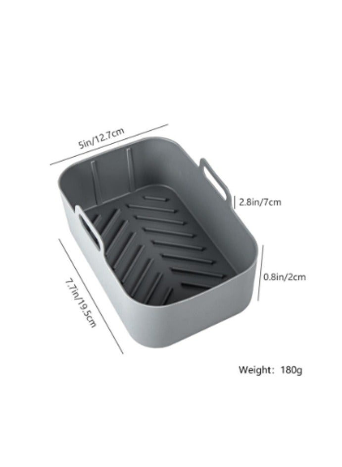 2 حزمة قابلة لإعادة الاستخدام مربع بطانة ، الغذاء الصف Airfryer بطانة ، استبدال للاشتعال القابلة للتخلص ورق الخزف - Image 5