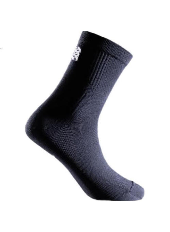 Hla [Sss] Men'S Socks, New Mid-Calf 7A Antibacterial Anti-Pilling Reflective Sports Casual Mid-Length Socks, 2 Pairs - Image 1