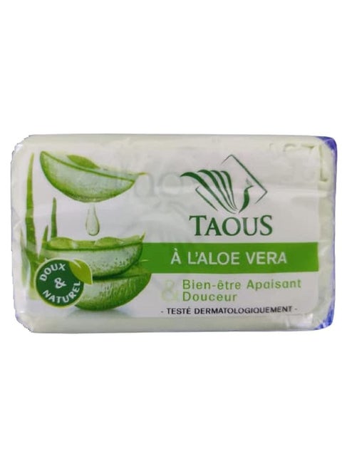 Taous Soothing Aloe Vera Soap: Natural Care in 125g