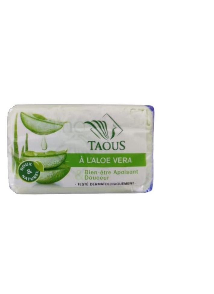 Taous Soothing Aloe Vera Soap: Natural Care in 125g
