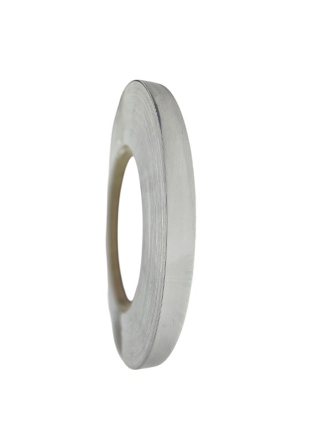 HME 8873 Metallic Aluminium Silver PVC Edge Banding – Brushed Finish – 23mm x 1mm – 100m Roll – Laminate Furniture Edge Finishing for Table, Cabinet & Cupboard - Image 3